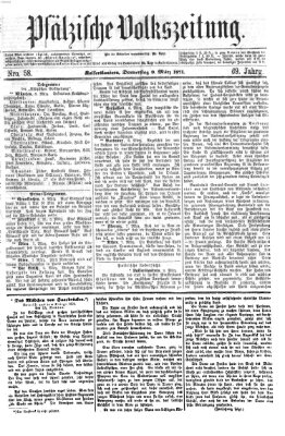 Pfälzische Volkszeitung Donnerstag 9. März 1871