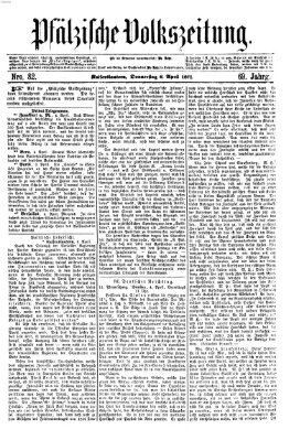 Pfälzische Volkszeitung Donnerstag 6. April 1871