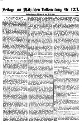 Pfälzische Volkszeitung Mittwoch 24. Mai 1871