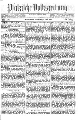 Pfälzische Volkszeitung Donnerstag 1. Juni 1871