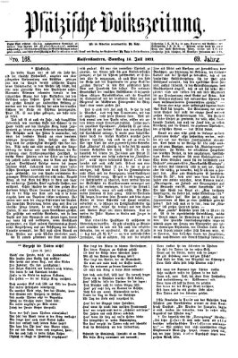 Pfälzische Volkszeitung Samstag 15. Juli 1871