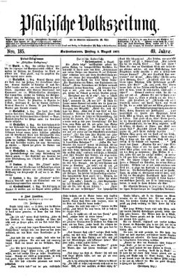 Pfälzische Volkszeitung Freitag 4. August 1871