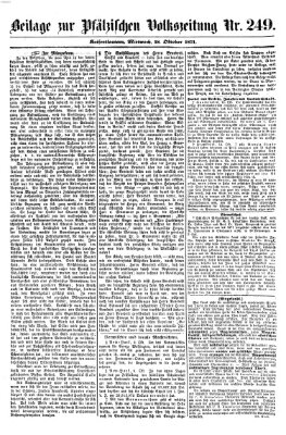 Pfälzische Volkszeitung Mittwoch 18. Oktober 1871