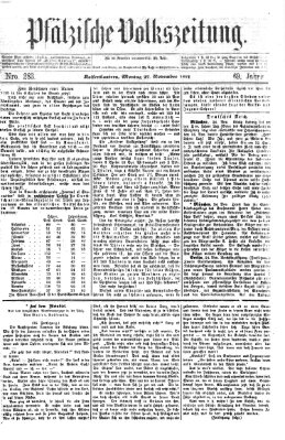 Pfälzische Volkszeitung Montag 27. November 1871
