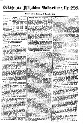 Pfälzische Volkszeitung Sonntag 3. Dezember 1871