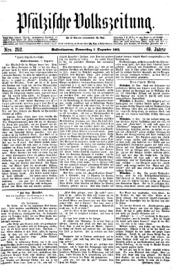 Pfälzische Volkszeitung Donnerstag 7. Dezember 1871