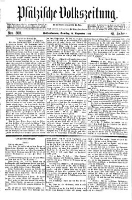 Pfälzische Volkszeitung Samstag 16. Dezember 1871