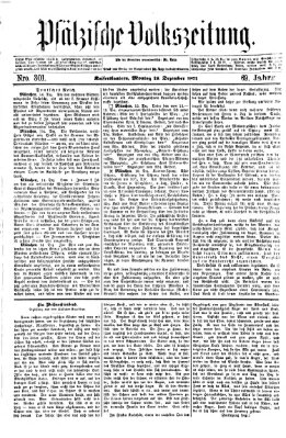 Pfälzische Volkszeitung Montag 18. Dezember 1871