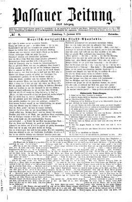 Passauer Zeitung Samstag 7. Januar 1871