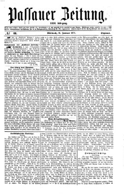 Passauer Zeitung Mittwoch 11. Januar 1871