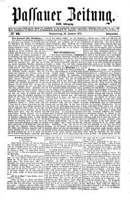 Passauer Zeitung Donnerstag 19. Januar 1871