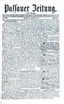 Passauer Zeitung Montag 30. Januar 1871