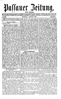 Passauer Zeitung Samstag 4. Februar 1871