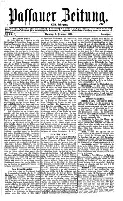 Passauer Zeitung Montag 6. Februar 1871