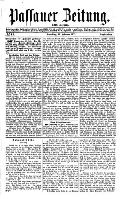 Passauer Zeitung Samstag 11. Februar 1871