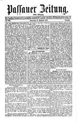 Passauer Zeitung Sonntag 12. Februar 1871