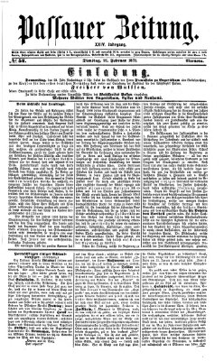 Passauer Zeitung Dienstag 21. Februar 1871