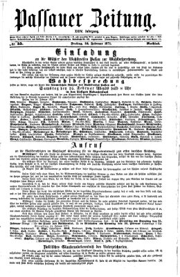 Passauer Zeitung Freitag 24. Februar 1871