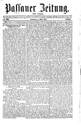 Passauer Zeitung Samstag 4. März 1871