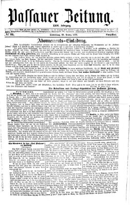 Passauer Zeitung Samstag 18. März 1871