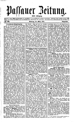 Passauer Zeitung Montag 20. März 1871