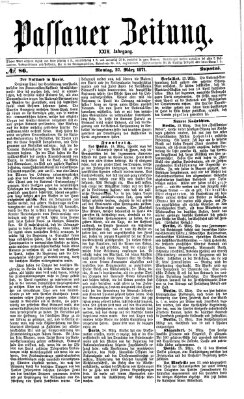 Passauer Zeitung Montag 27. März 1871