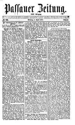 Passauer Zeitung Montag 3. April 1871