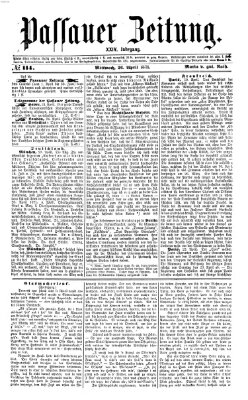 Passauer Zeitung Mittwoch 26. April 1871