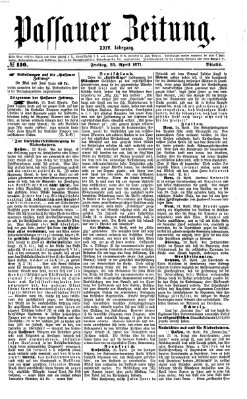 Passauer Zeitung Freitag 28. April 1871