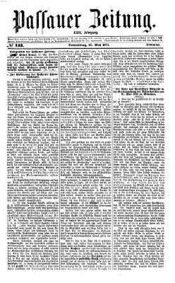 Passauer Zeitung Donnerstag 25. Mai 1871