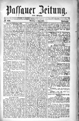 Passauer Zeitung Montag 5. Juni 1871