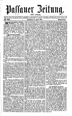 Passauer Zeitung Samstag 10. Juni 1871