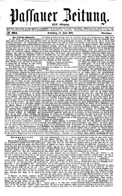 Passauer Zeitung Samstag 17. Juni 1871