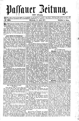 Passauer Zeitung Mittwoch 21. Juni 1871