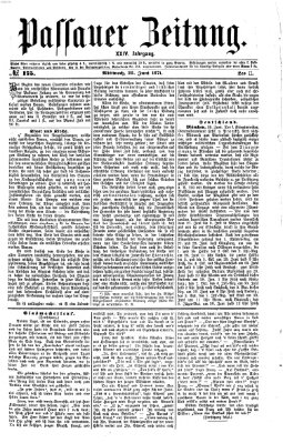 Passauer Zeitung Mittwoch 28. Juni 1871