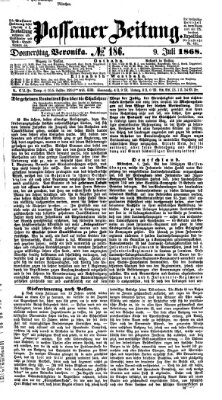 Passauer Zeitung Donnerstag 9. Juli 1868