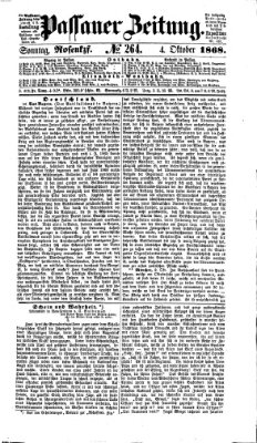 Passauer Zeitung Sonntag 4. Oktober 1868