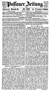 Passauer Zeitung Mittwoch 30. Dezember 1868