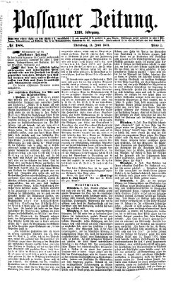 Passauer Zeitung Dienstag 11. Juli 1871