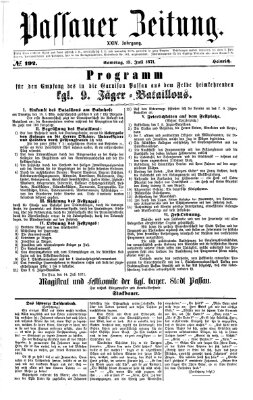 Passauer Zeitung Samstag 15. Juli 1871