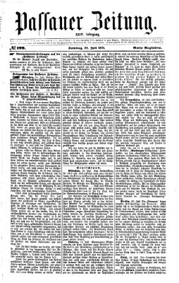 Passauer Zeitung Samstag 22. Juli 1871