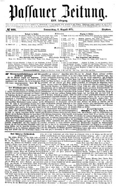 Passauer Zeitung Donnerstag 3. August 1871