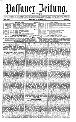 Passauer Zeitung Sonntag 13. August 1871