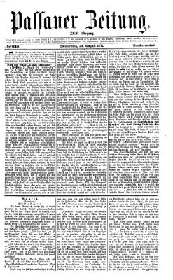 Passauer Zeitung Donnerstag 24. August 1871