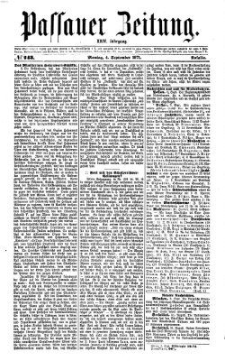 Passauer Zeitung Montag 4. September 1871