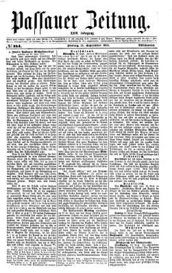 Passauer Zeitung Freitag 15. September 1871