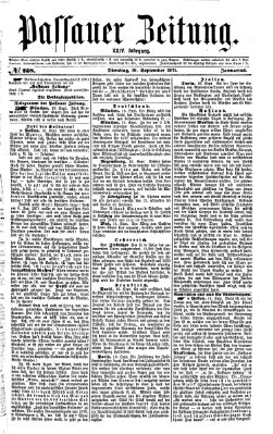 Passauer Zeitung Dienstag 19. September 1871