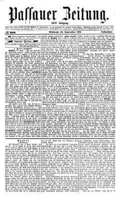 Passauer Zeitung Mittwoch 20. September 1871