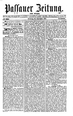 Passauer Zeitung Sonntag 24. September 1871