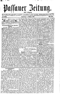 Passauer Zeitung Samstag 7. Oktober 1871